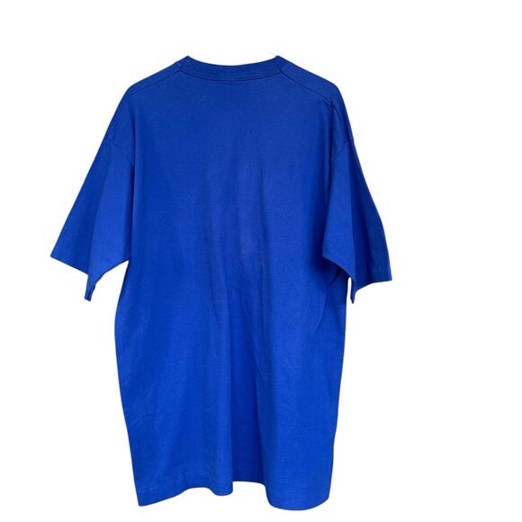 Ralph Lauren Polo Club Graphic TShirt Mens Extra Large XL Cotton Blue Logo Pony - Picture 2 of 8